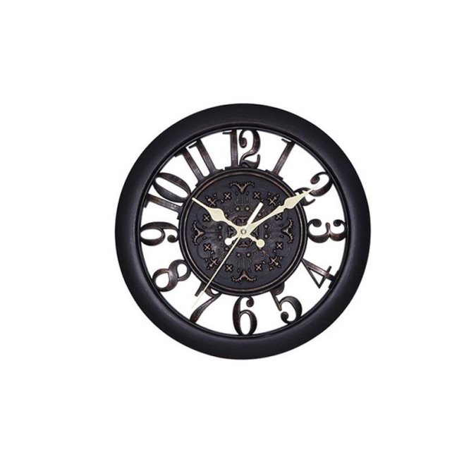 Horloge Murale Ronde Style Rétro Européen Silencieuse 11 Pouces Couleur Antique Rose Pour Salon Chambre ou Bureau - www.yonis...