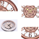 Horloge Murale Ronde Style Rétro Européen Silencieuse 11 Pouces Couleur Antique Rose Pour Salon Chambre ou Bureau - www.yonis...