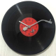Horloge Murale Vintage En Vinyle 12 Pouces Avec Chiffres Colorés Design Rétro Silencieux Pour Décoration Intérieure