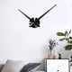 Horloge Murale DIY En Acier Inoxydable Avec Effet Miroir Pour Décoration Maison Et Bureau Noire - www.yonis-shop.com