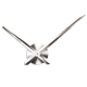 Horloge Murale DIY En Acier Inoxydable Avec Effet Miroir Pour Décoration Maison Et Bureau Noire - www.yonis-shop.com