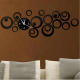 Horloge Murale 3D Design Moderne Stickers Acrylique Décoratif Style Antique Or Pour Intérieur Quartz Géométrique Abstrait - w...