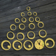 Horloge Murale 3D Design Moderne Stickers Acrylique Décoratif Style Antique Or Pour Intérieur Quartz Géométrique Abstrait - w...