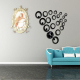 Horloge Murale 3D Design Moderne Stickers Acrylique Décoratif Style Antique Or Pour Intérieur Quartz Géométrique Abstrait - w...