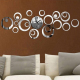 Horloge Murale 3D Design Moderne Stickers Acrylique Décoratif Style Antique Or Pour Intérieur Quartz Géométrique Abstrait - w...