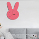 Horloge Murale Décorative Enfantine Silencieuse Motif Lapin Rose Pour Chambre D'Enfants - www.yonis-shop.com