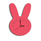 Horloge Murale Décorative Enfantine Silencieuse Motif Lapin Rose Pour Chambre D'Enfants - www.yonis-shop.com