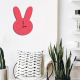 Horloge Murale Décorative Enfantine Silencieuse Motif Lapin Rose Pour Chambre D'Enfants - www.yonis-shop.com