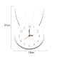 Horloge Murale Décorative Enfantine Silencieuse Motif Lapin Rose Pour Chambre D'Enfants - www.yonis-shop.com