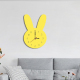 Horloge Murale Décorative Enfantine Silencieuse Motif Lapin Rose Pour Chambre D'Enfants - www.yonis-shop.com