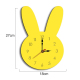 Horloge Murale Décorative Enfantine Silencieuse Motif Lapin Rose Pour Chambre D'Enfants - www.yonis-shop.com