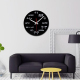 Horloge Murale Décorative En Acrylique Design Mathématique Pour Salon Silencieuse Et Facile À Installer