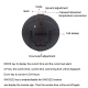 Horloge Électronique Silencieuse LCD Caractères Larges Affichage Température et Calendrier Design Moderne 12/24H avec Fonctio...
