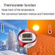 Horloge Électronique Silencieuse LCD Caractères Larges Affichage Température et Calendrier Design Moderne 12/24H avec Fonctio...
