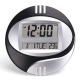 Horloge Électronique Silencieuse LCD Caractères Larges Affichage Température et Calendrier Design Moderne 12/24H avec Fonctio...