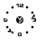 Horloge Murale Moderne 3D Avec Oiseaux Et Feuilles Rouges Décorative Facile À Installer Pour Salon 62x62cm Fonctionne Avec Pi...