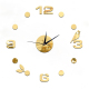 Horloge Murale Moderne 3D Avec Oiseaux Et Feuilles Rouges Décorative Facile À Installer Pour Salon 62x62cm Fonctionne Avec Pi...