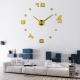 Horloge Murale Moderne 3D Avec Oiseaux Et Feuilles Rouges Décorative Facile À Installer Pour Salon 62x62cm Fonctionne Avec Pi...