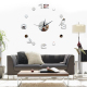 Horloge Murale Moderne 3D Avec Oiseaux Et Feuilles Rouges Décorative Facile À Installer Pour Salon 62x62cm Fonctionne Avec Pi...