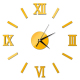 Horloge Murale Moderne Effet Miroir 3D Rouge Design DIY Style Romain Avec Stickers - www.yonis-shop.com