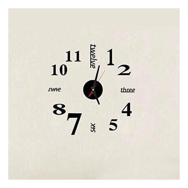 Horloge Murale DIY En Acrylique Doré Avec Mouvement Silencieux Quartz Pour Décoration Créative - www.yonis-shop.com