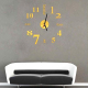 Horloge Murale DIY En Acrylique Doré Avec Mouvement Silencieux Quartz Pour Décoration Créative - www.yonis-shop.com