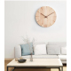 Horloge Murale En Bois Massif 12 Pouces Pour Salon Chambre Bureau Décoration Élégante Et Précise - www.yonis-shop.com
