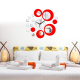 Horloge Murale Décorative 3D Stéréo Acrylique Miroir Moderne Pour Salon Style Abstrait Étanche Anti-Corrosion - www.yonis-sho...