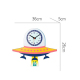 Horloge Murale Enfant Cartoon Bois Écologique Couleurs Vives Pour Chambre Et Salon - www.yonis-shop.com