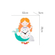 Horloge Murale Enfant Cartoon Bois Écologique Couleurs Vives Pour Chambre Et Salon - www.yonis-shop.com