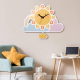 Horloge Murale Enfant Cartoon Bois Écologique Couleurs Vives Pour Chambre Et Salon - www.yonis-shop.com