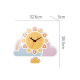 Horloge Murale Enfant Cartoon Bois Écologique Couleurs Vives Pour Chambre Et Salon - www.yonis-shop.com
