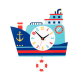 Horloge Murale Enfant Cartoon Bois Écologique Couleurs Vives Pour Chambre Et Salon - www.yonis-shop.com