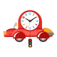 Horloge Murale Enfant Cartoon Bois Écologique Couleurs Vives Pour Chambre Et Salon - www.yonis-shop.com