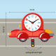 Horloge Murale Enfant Cartoon Bois Écologique Couleurs Vives Pour Chambre Et Salon - www.yonis-shop.com
