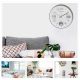 Horloge Murale Moderne Argentée De 30cm Pour Décoration Créative Du Salon - www.yonis-shop.com
