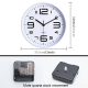 Horloge Murale Moderne Argentée De 30cm Pour Décoration Créative Du Salon - www.yonis-shop.com