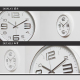 Horloge Murale Moderne Argentée De 30cm Pour Décoration Créative Du Salon - www.yonis-shop.com