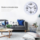 Horloge Murale Moderne Argentée De 30cm Pour Décoration Créative Du Salon - www.yonis-shop.com