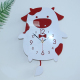 Horloge Murale Design Rouge En Acrylique Pour Bureau Chambre Et Maison - www.yonis-shop.com