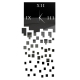 Horloge Murale Personnalité Mosaïque Décorative Trois Dimensions Noir 22x50cm - www.yonis-shop.com