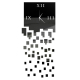 Horloge Murale Personnalité Mosaïque Décorative Trois Dimensions Noir 22x50cm - www.yonis-shop.com