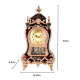 Horloge Vintage Classique En Plastique Pour Salon Bureau Ou Hôtel Design Géométrique Avec Mouvement Sautant Et Chants Horaire...