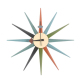 Horloge Murale Moderne Et Créative En Bois 48cm Design Abstrait Silencieux Pour Intérieur - www.yonis-shop.com