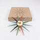 Horloge Murale Moderne Et Créative En Bois 48cm Design Abstrait Silencieux Pour Intérieur - www.yonis-shop.com