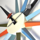 Horloge Murale Moderne Et Créative En Bois 48cm Design Abstrait Silencieux Pour Intérieur - www.yonis-shop.com