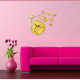 Horloge Murale Papillon 3D Acrylique Déco Salon Chambre Anti-Corrosion Design Circulaire Quartz - www.yonis-shop.com