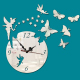 Horloge Murale Papillon 3D Acrylique Déco Salon Chambre Anti-Corrosion Design Circulaire Quartz - www.yonis-shop.com