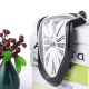 Horloge Rétro Distordue Inspirée De Dali Design Unique Pour Salon En