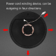 Horloge Murale LED 12 Pouces Silencieuse Avec Température Et Humidité Pour Salon Cadre Noir Alimentation USB - www.yonis-shop...
